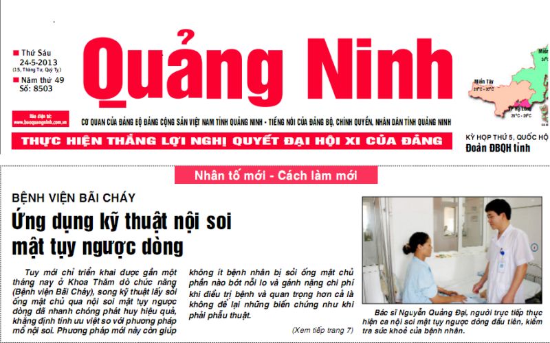 Lần đầu tiên triển khai nội soi mật tụy ngược dòng ERCP tại Quảng Ninh
